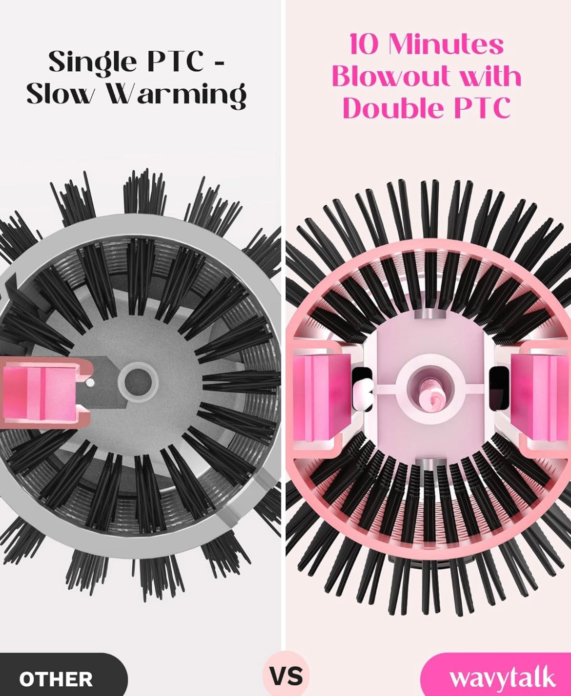 WAVYTALK Negative Ion Thermal Brush