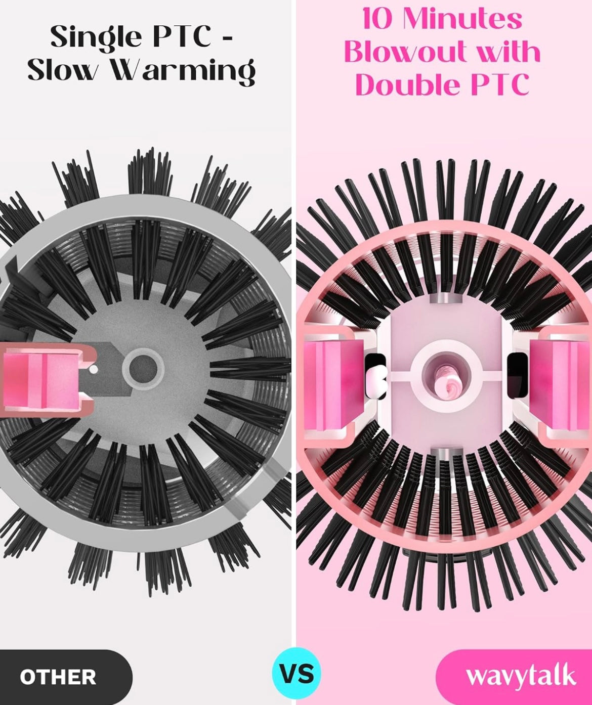 WAVYTALK Negative Ion Thermal Brush