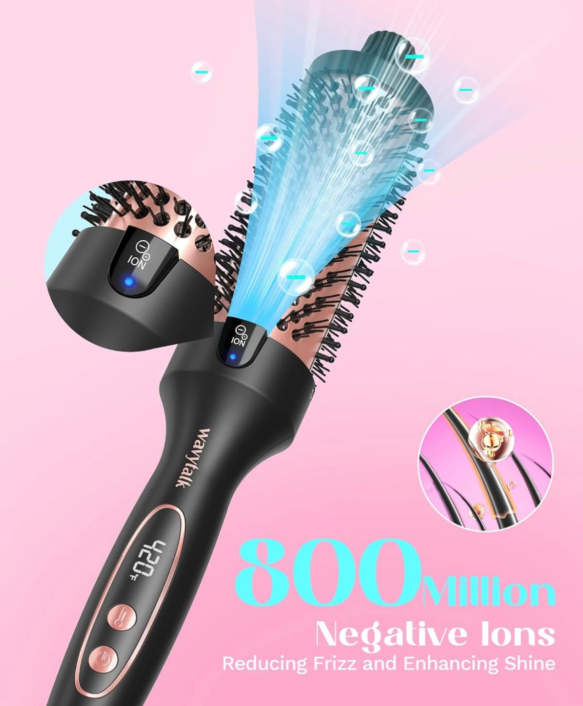 WAVYTALK Negative Ion Thermal Brush