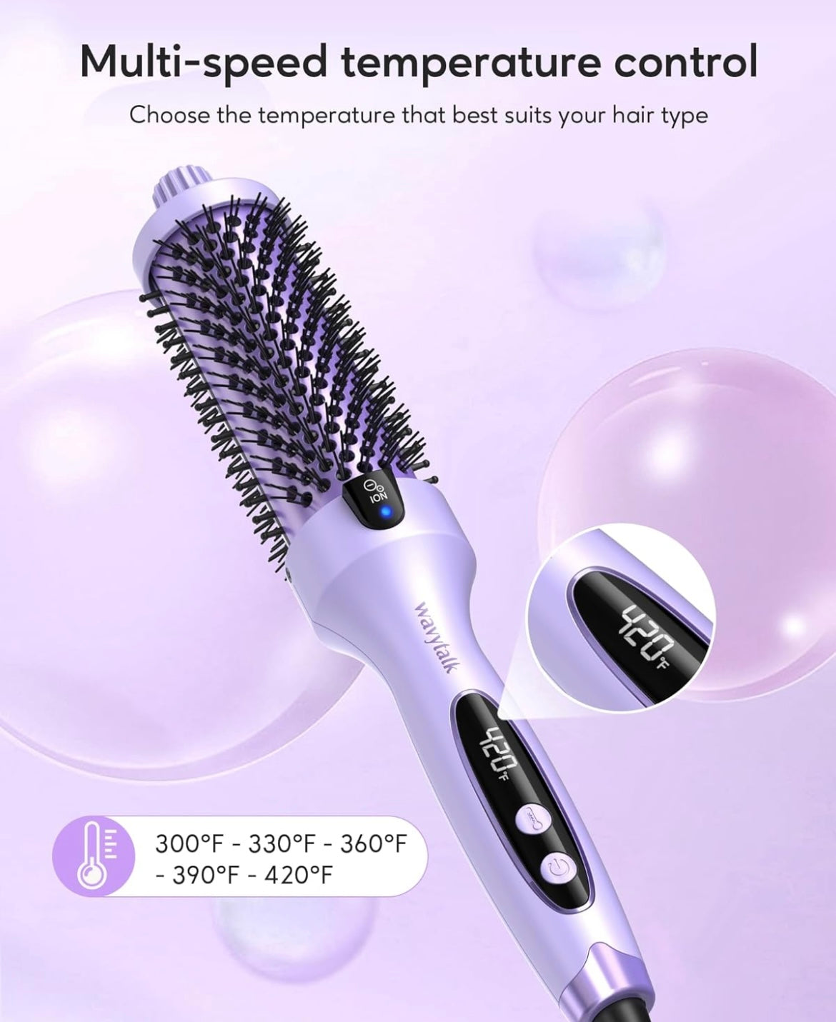 WAVYTALK Negative Ion Thermal Brush