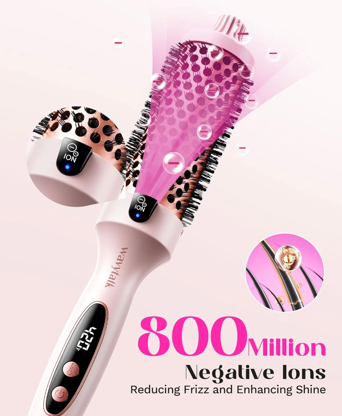 WAVYTALK Negative Ion Thermal Brush