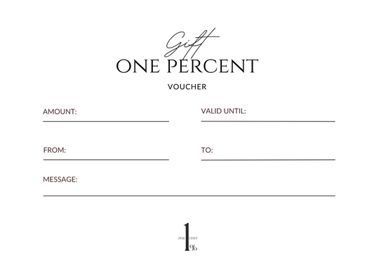 One Percent's Gift Voucher